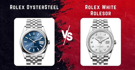 white rolesor vs oystersteel